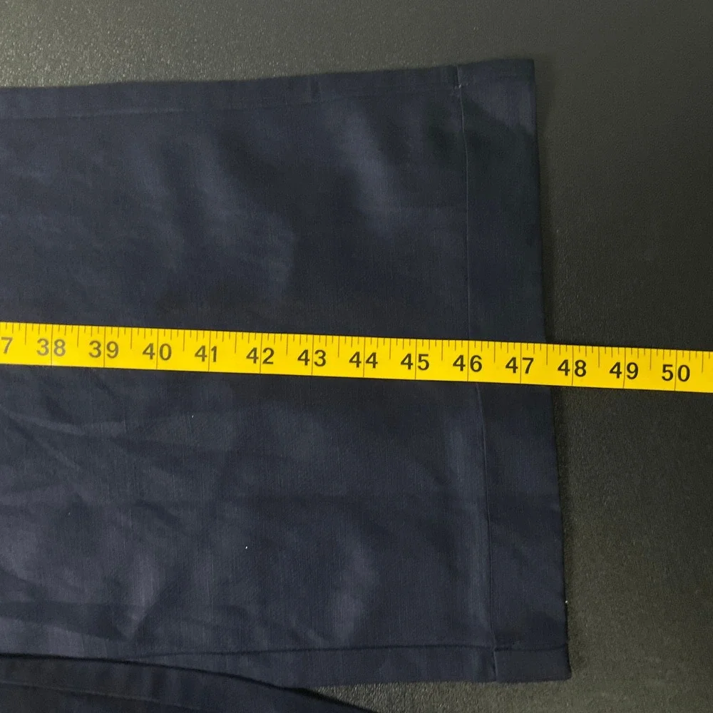 Banana Republic Jumpsuit Women 6 Navy Linen Tie Back Wide Leg Cropped Petite‎